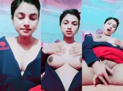 Horny Desi Girl Shows and Fingering