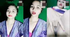 Desi Bengali Girl Rani VC with BF Showing Boobs and Pussy Fingering