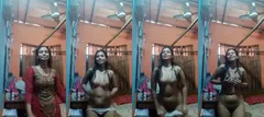 Cute Desi Girl Shows Striping Dance