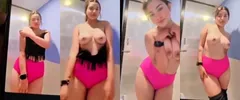 Desi Girl Striping and Shows Boobs