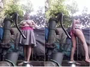 Today Exclusive- Desi Village Girl Record Her Nude Video For Lover