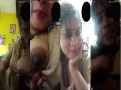 Super Hot Mallu Bhabhi Shows Her Boobs On VC