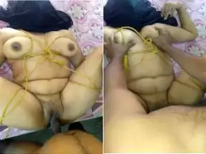 Exclusive- Desi Wife Boob Pressing And hard Fucked By Hubby