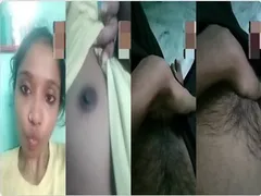 Cute Desi Slim Girl Shows Boobs and Pussy