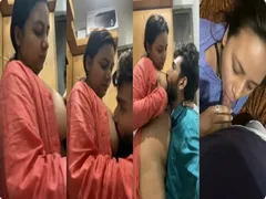 Beautiful Sexy Indian Horny Milf Blowjob And Boobs Sucking By Husband