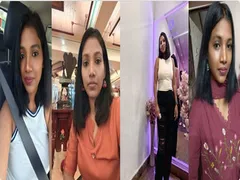 Sexy Mallu Babe Pressing Boobs Showing In Doggy