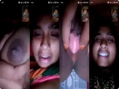 Cute Vlg Girl Shows Her Boobs and Pussy On VC