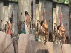 Desi Bhabhi OutDoor Bathing Capture