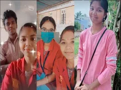 CUTE YOUNG MALLU COLLEGE GF SHOWING BOOBS & SUCKING FINGER