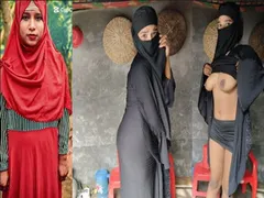 Lusty Bengali Niqabi Village Wife Threesome Fucking
