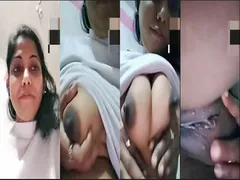 DESI HORNY GIRL SQUEEZING BIG BOOBS UNDRESS FINGERING HER JUICY PUSSY SHOWING TO BF ON VC