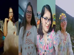 CHUBBY CHASMISH INDIAN GF PLAYING WITH BOOBS & HAIRY PUSSY