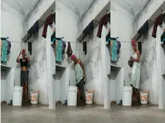 Village Bhabhi After Bath Changing Dress Secretly Recorded In Hidden Cam