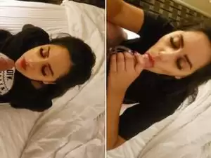 Today Exclusive-Horny NRI Girl Blowjob part 2