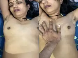 Today Exclusive- Super Hot Look Desi Wife Boob Pressing And Tight Pussy Hard Fucked By Hubby