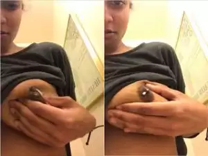 Today Exclusive- Desi Girl Showing Her Milky Tits