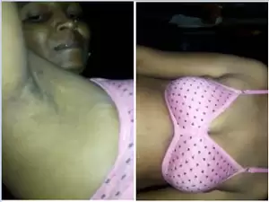 Desi Village Bhabhi In Pink BRA