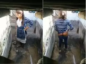 Today Exclusive- Cute look Desi Girl Ass Capture By Hidden Cam