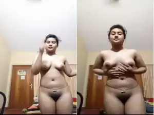 Exclusive- Cute Indian Girl Strip Her Cloths and Showing Her Boobs and Pussy