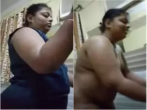 Today Exclusive- Sexy Desi BBW Bhabhi Wearing Cloths