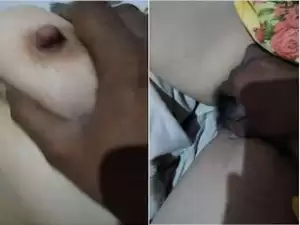Today Exclusive- Desi Wife Boob Pressing And Pussy Capture by Hubby