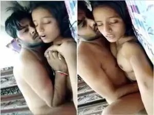 Today Exclusive- Super Hot Look Desi Girl Boobs Pressing And Hard Fucked By Hubby
