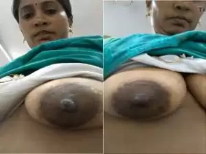 Today Exclusive- Super Hot Look Desi Telugu Bhabhi Showing Her Boobs Part 3