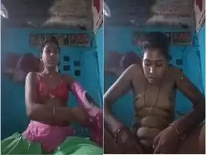 Today Exclusive- Desi Village Bhabhi Record Fingering Selfie Video For Money