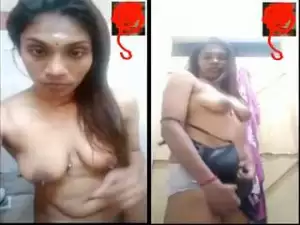 Today Exclusive- Desi Mallu Girl Showing Her Boobs and Pussy On Video Call Part 2