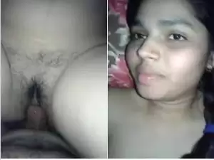 Today Exclusive- Desi Cute look Girl Tight Pussy Hard Fucked By Lover