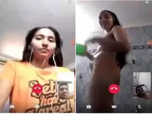 Today Exclusive-  Sexy Lankan Girl Showing her Nude Body to Bf on Video Call part 4