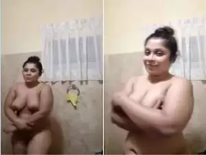 Today Exclusive- Hot Look Sri  Lankan Girl Record Her Nude Bathing Selfie part 8