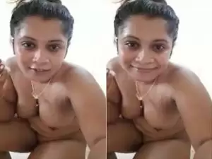 Today Exclusive- Hot Look Sri  Lankan Girl Record Her Nude Bathing Selfie part 7