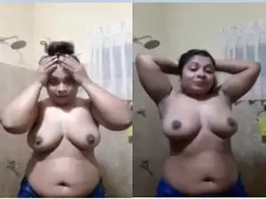 Today Exclusive- Hot Look Sri  Lankan Girl Record Her Nude Bathing Selfie part 5