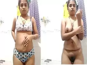 Today Exclusive- Sexy Desi Bhabhi Srtip Her Cloths Showing her Boobs and wet Pussy Part 4