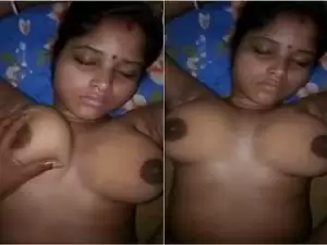 Today Exclusive-Sexy Desi Boudi Boob Pressing And Hard Fucked By Hubby Part  2