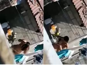 Today Exclusive- Desi Girl Outdoor Bathing