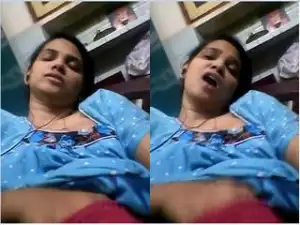 Today Exclusive- Horny Desi Girl Record Her Nude Video And Masturbate Part 7