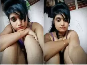 Today Exclusive-Super Hot Look Desi Cheating Wife Record Nude Selfie and Fingering part 4