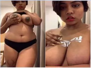 Today Exclusive- Horny Oasi Das Boob Massaged With Lotion
