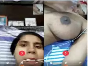 Today Exclusive- Sexy Desi Girl Showing her Big Boobs and Wet Pussy To Lover on Video Call