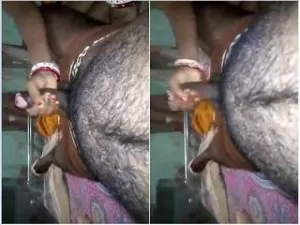 Today Exclusive-Sexy Desi Boudi Give Handjob