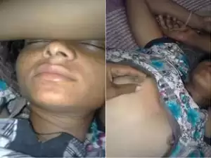 Today Exclusive-Desi Gf Boob pressing And Fucked