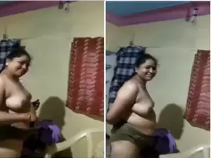 Exclusive-Big Boob Tamil Wife Wearing Cloths After Sex