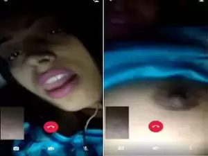 Today Exclusive- Horny Varsha Bhabhi Showing Her Boobs And Pussy On Video Call Part 1