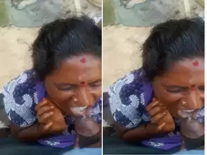 Exclusive- Mallu Bhabhi Taking Cum On her Mouth