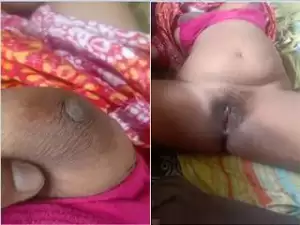 Today Exclusive- Desi Village Wife Boobs and Pussy Capture By Hubby