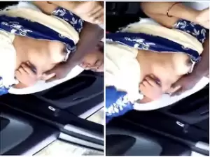 Exclusive- Horny Telugu Bhabhi Boob And Pussy Fingering By hubby While He is Driving Car