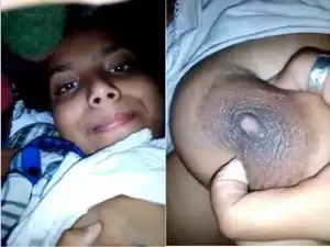 Today Exclusive- Horny Desi Girl Play with Her Big Boob and Pussy part 2