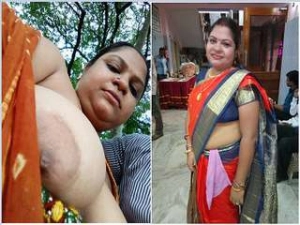 Today Exclusive- Sexy Desi Boudi Bathing